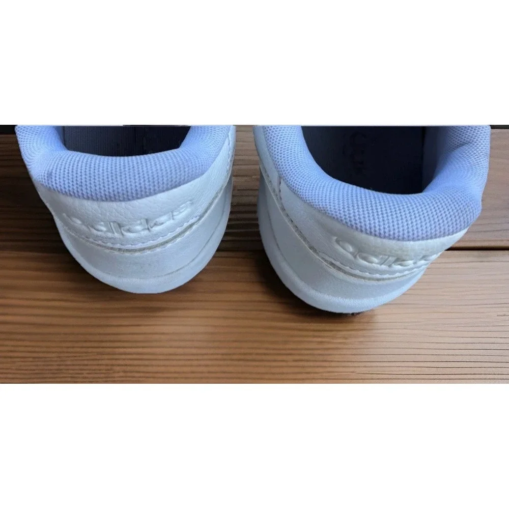Adidas Advantage White Leather Sneakers Size 10.5 Comfort Casual Low Tennis